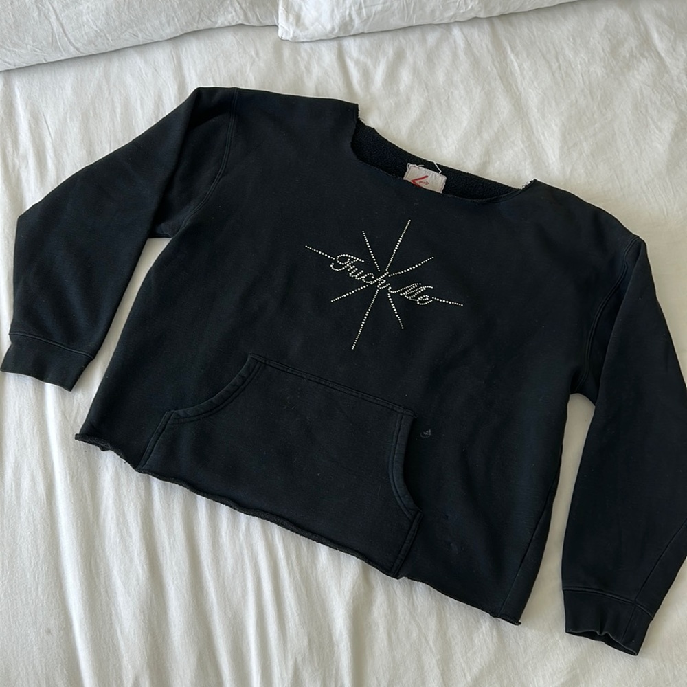 Rhinestone sweatshirt 424 oversized